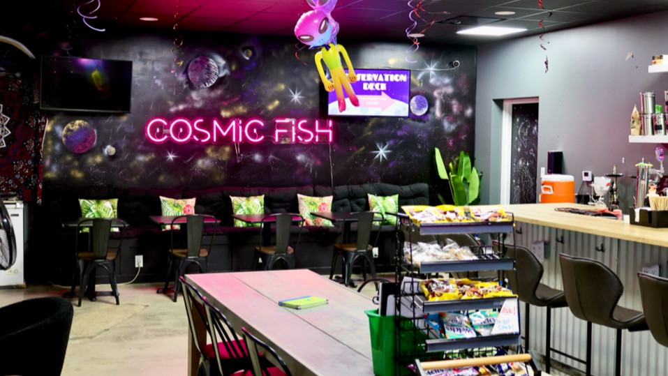 Cosmic Fish Coffee Shop & Smoke Shop interior