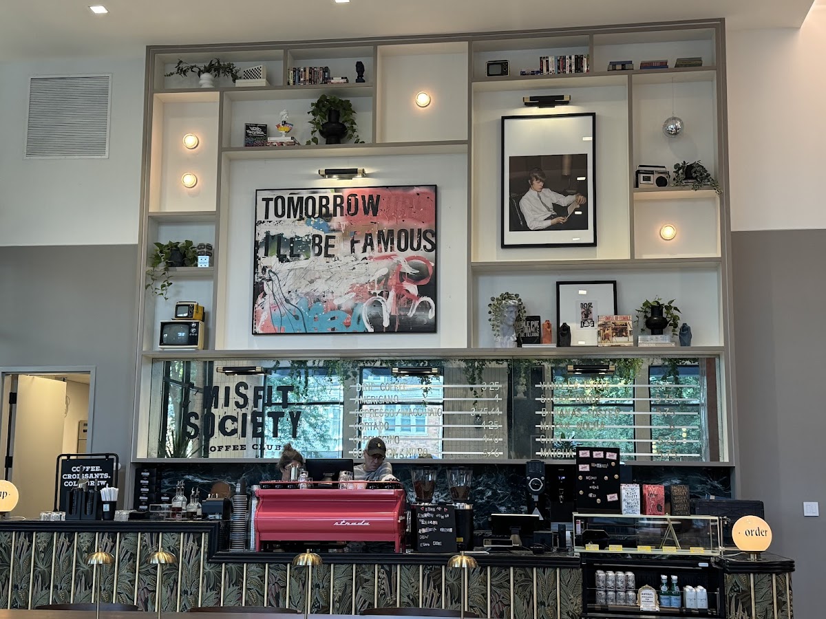 Misfit Society Coffee Club interior