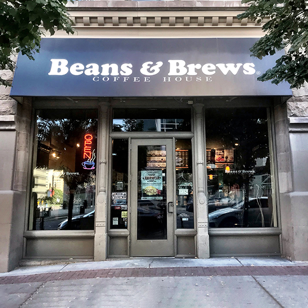 Beans and Brews Coffeehouse interior
