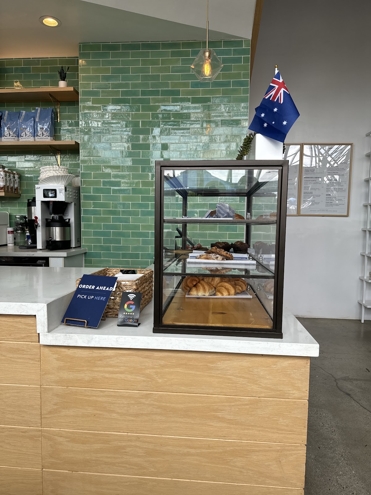 Bluestone Lane Brentwood Coffee Shop interior
