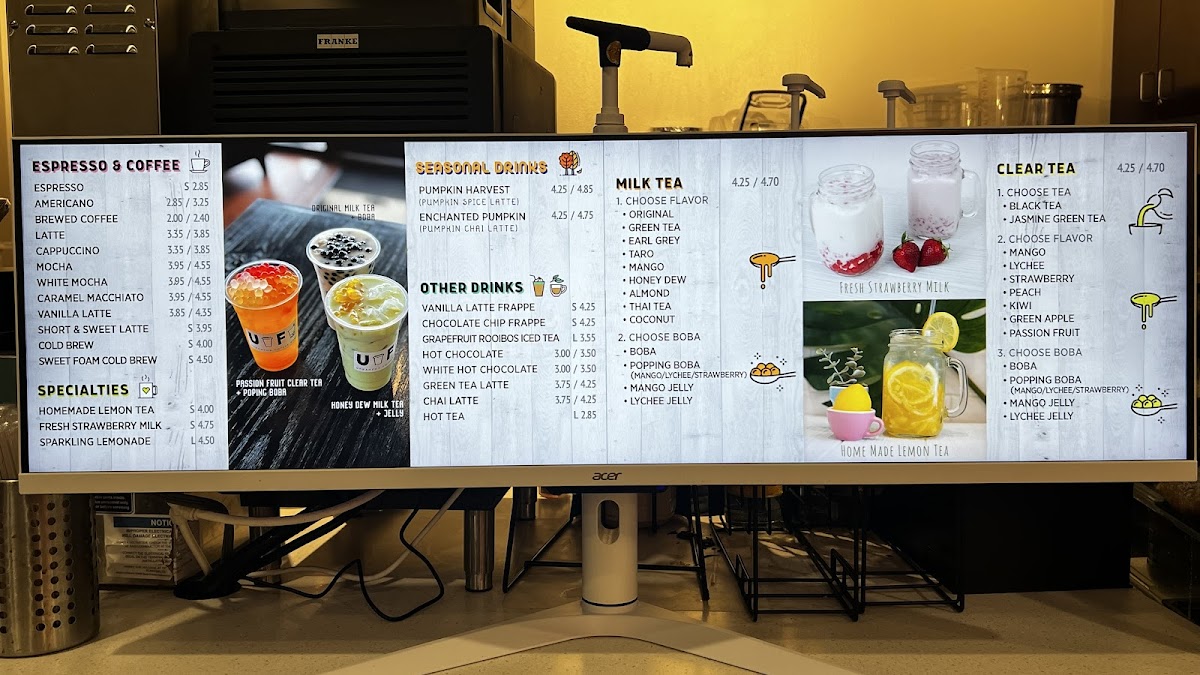Urban Fox Coffee & Boba interior