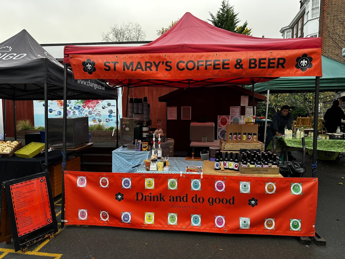 St Mary’s Coffee & Beer Stall interior