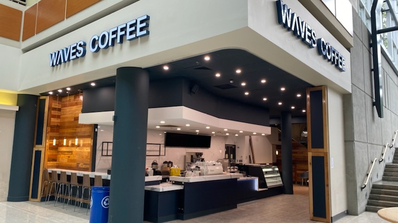 Waves Coffee House interior