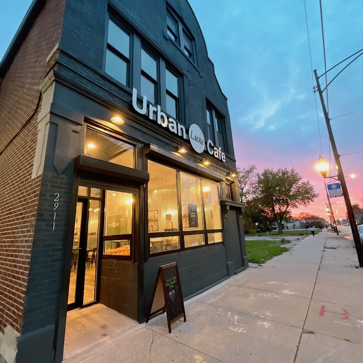 Urban Luxe Cafe interior
