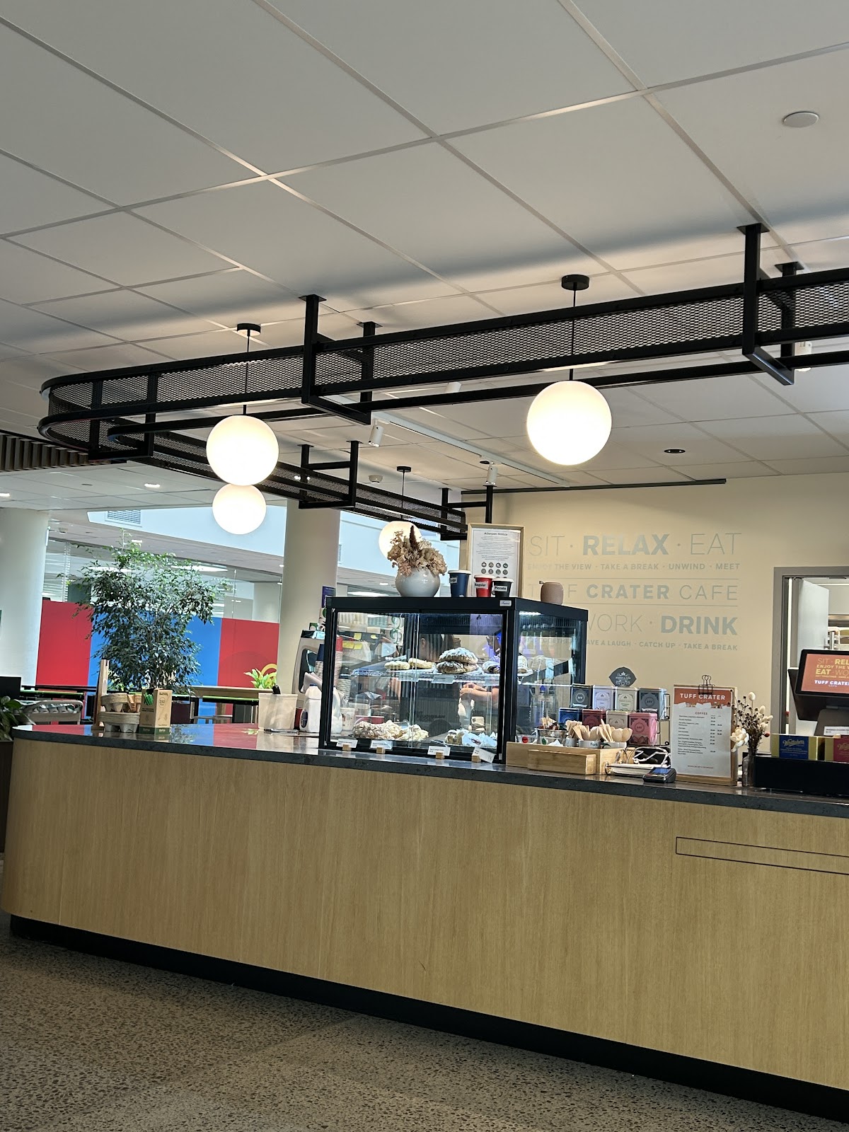 Tuff Crater Cafe interior