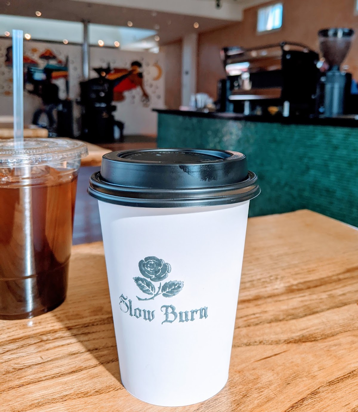 Slow Burn Coffee Roasters interior