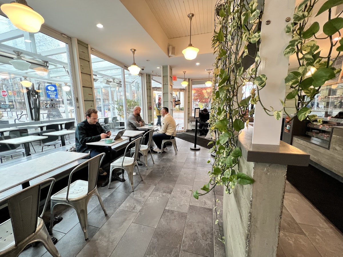 49th Parallel Café and Lucky's Doughnuts interior