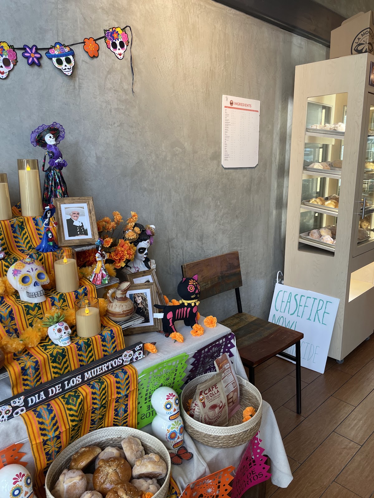 La Monarca Bakery and Cafe interior