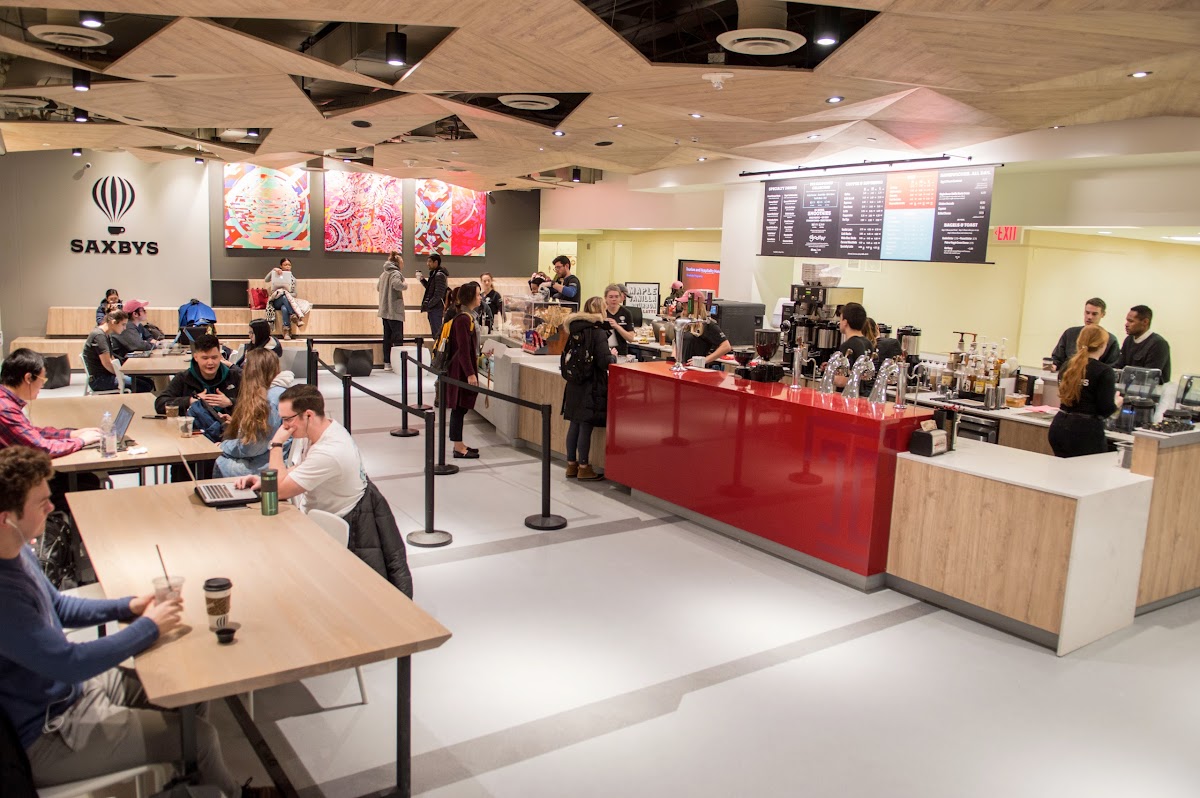 Saxbys at Temple University, Fox School of Business interior