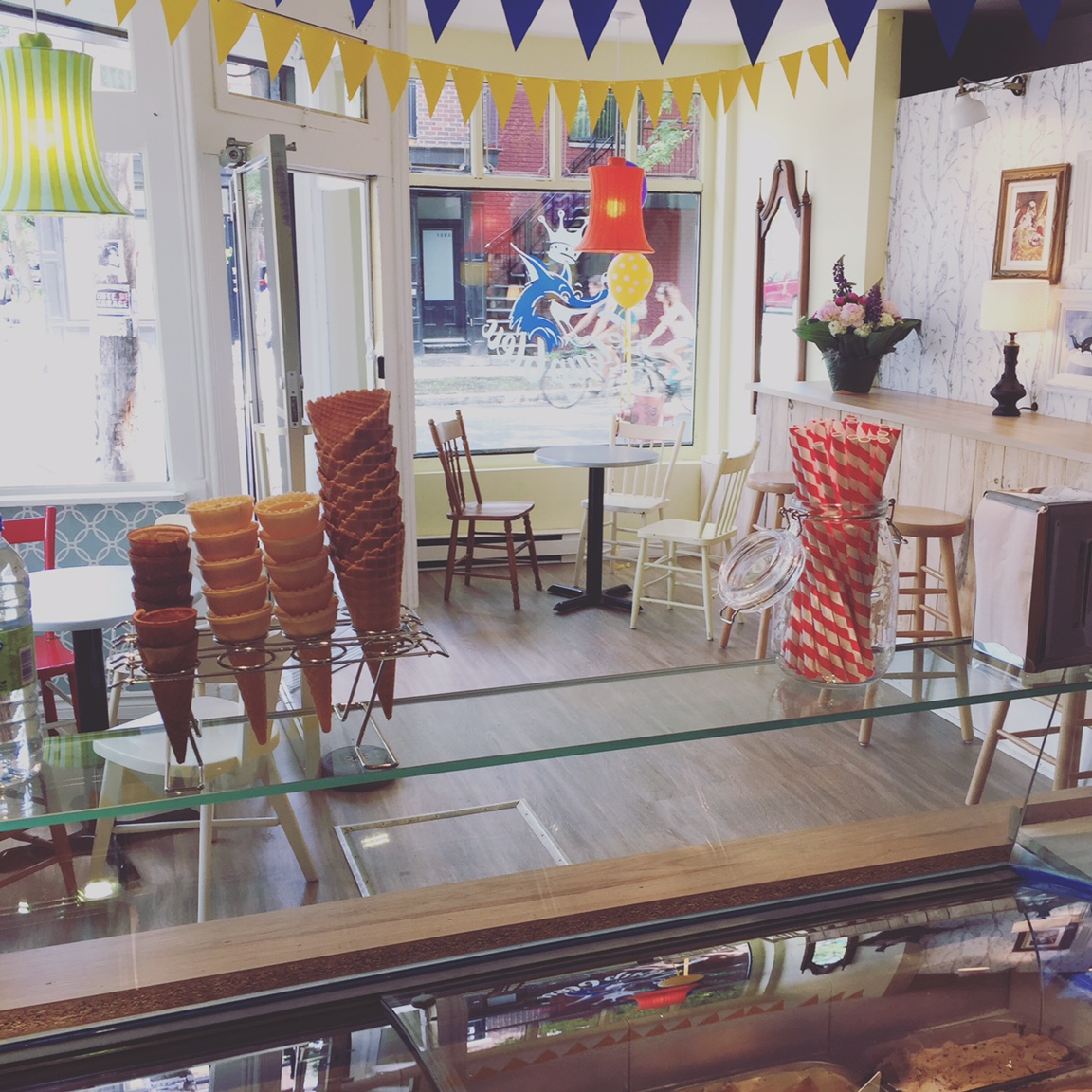The Blue Wolf Cafe interior