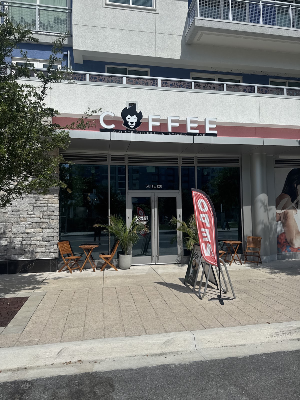 Qreate Coffee Creative Village interior