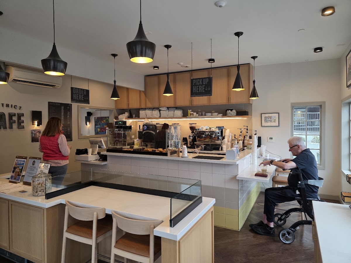 District Cafe Mizell Station interior