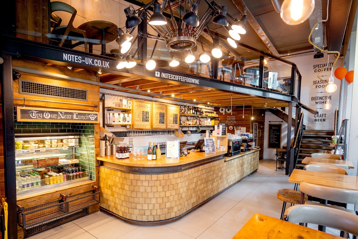 Notes Coffee Roasters & Bar interior