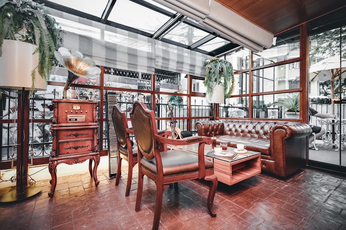 Wood Bar and Café interior