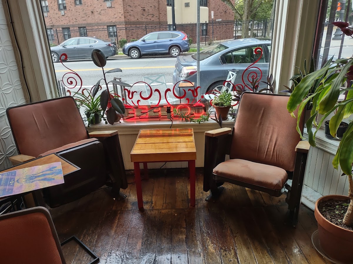 White Electric Coffee interior