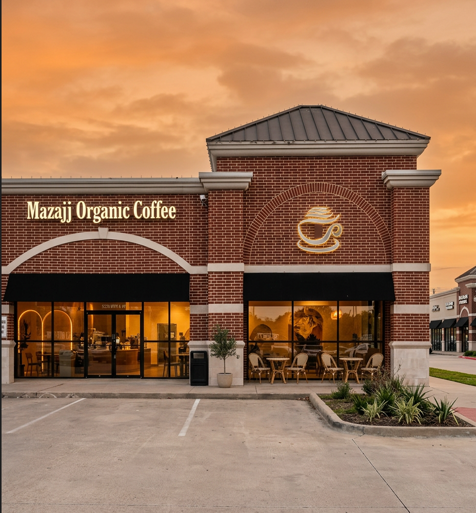 Mazajj Organic Coffee interior