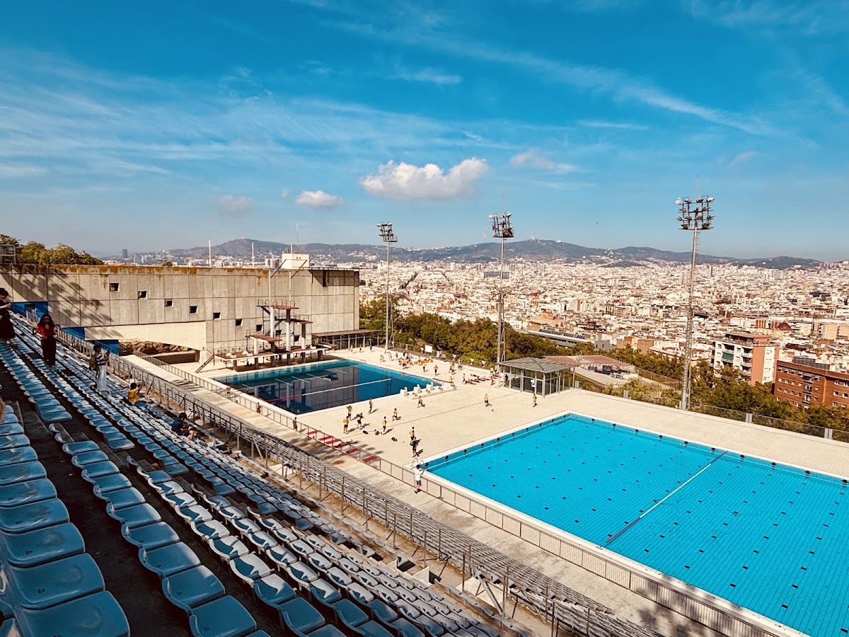 olympic diving pool barcelona interior