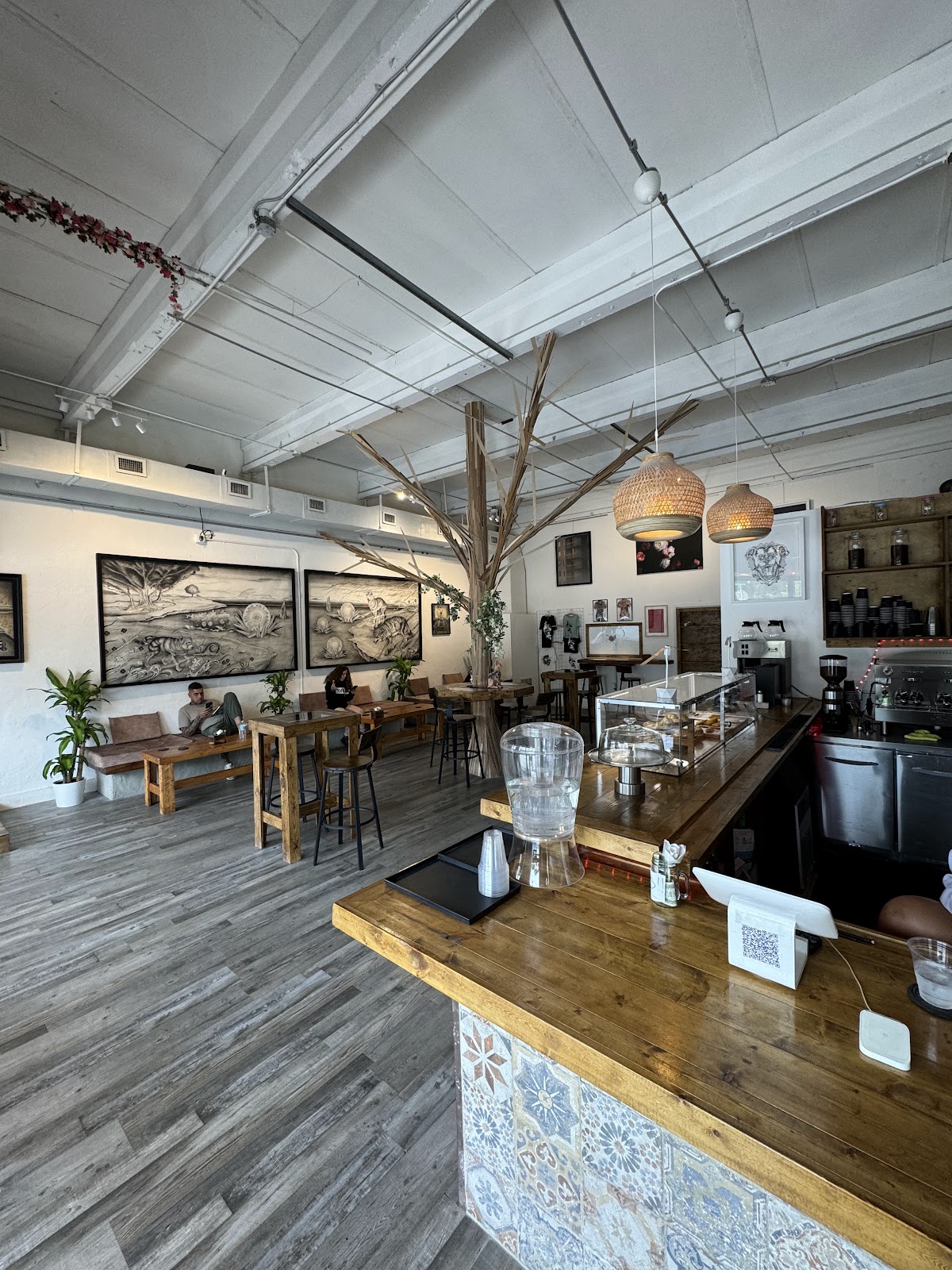 Peony cafe and gallery interior