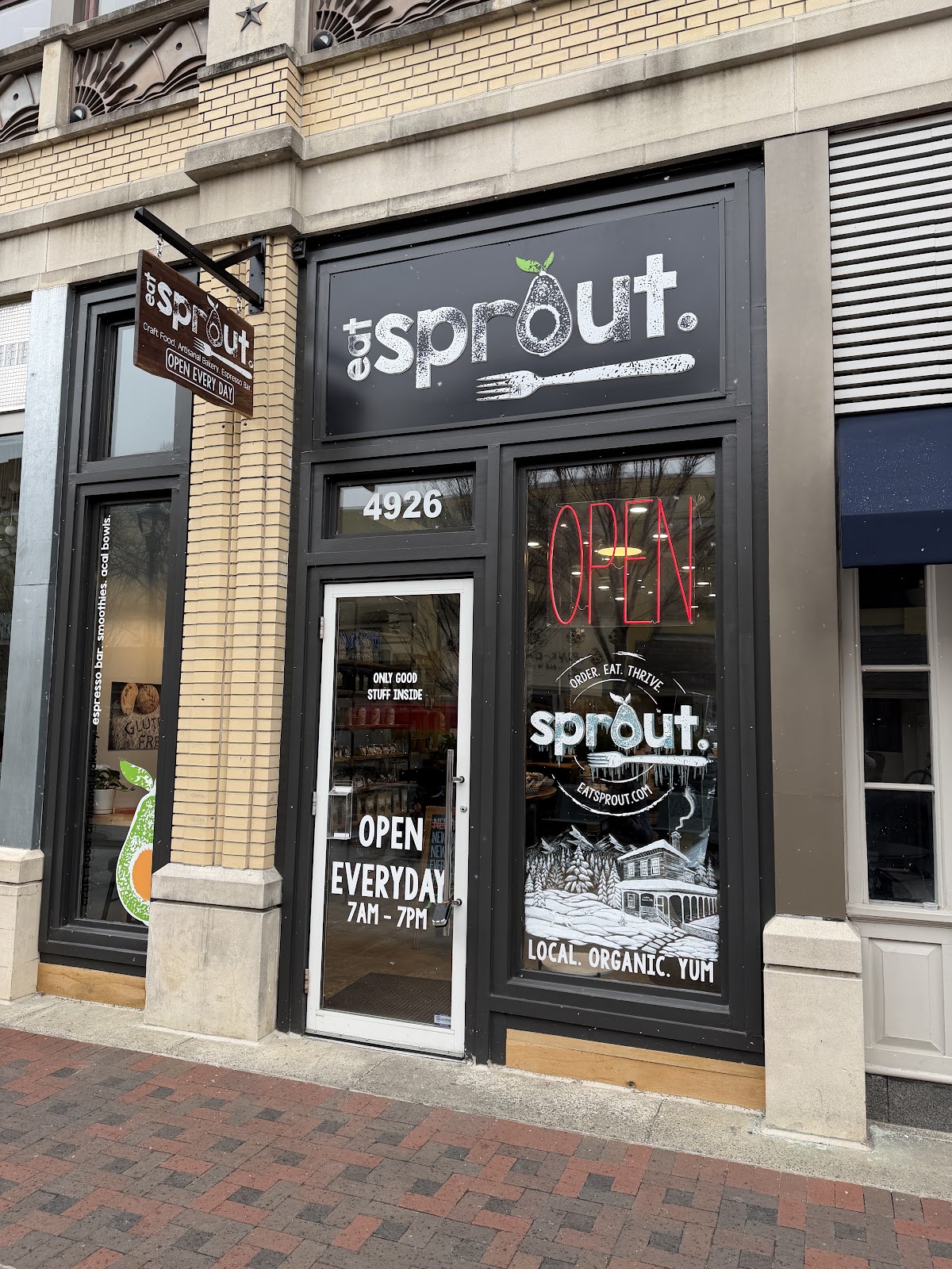 Eat Sprout - Bethesda Row interior