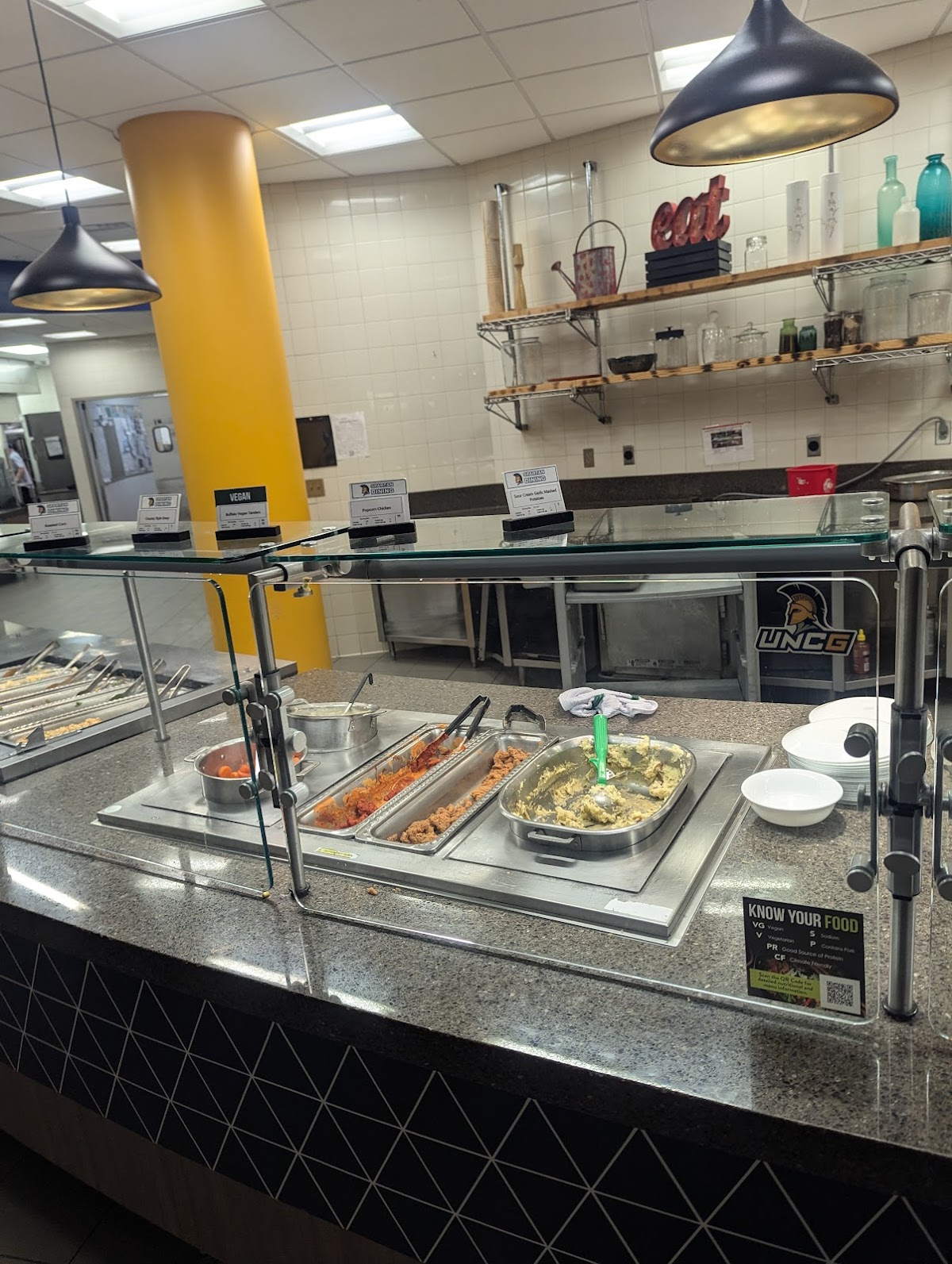 The Caf interior