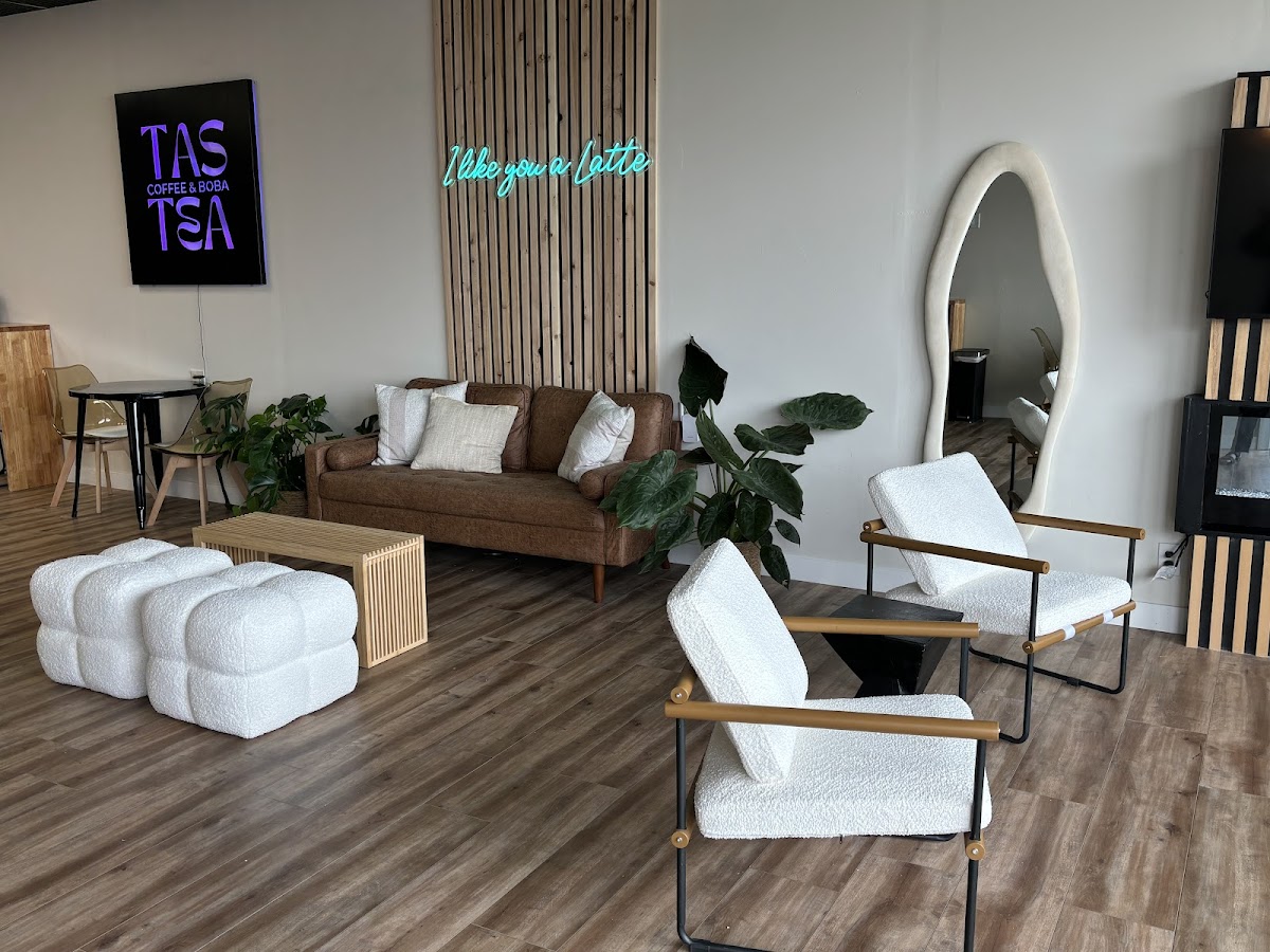 Tastea Coffee and Boba Lounge interior