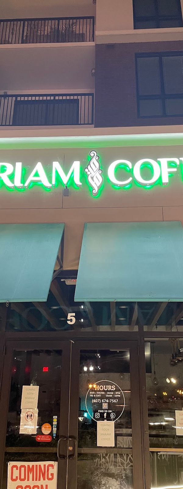 Mariam Coffee Shop interior