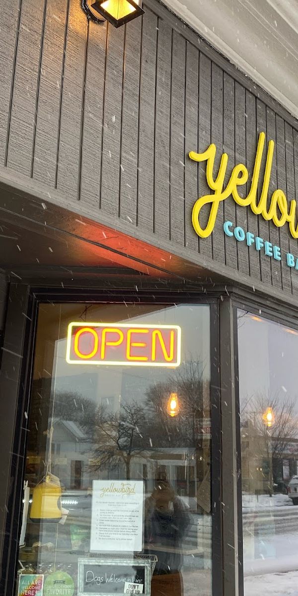 yellowbird coffee bar interior