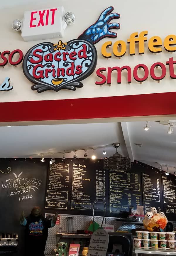 Sacred Grinds Coffee House interior