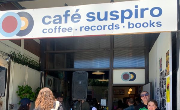 Cafe Suspiro - coffee, records, and books! interior