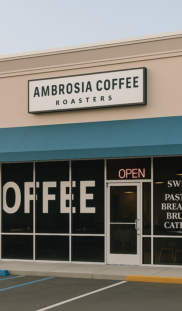 Ambrosia Coffee Roasters interior