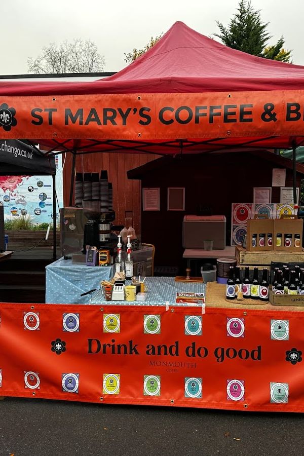 St Mary’s Coffee & Beer Stall interior