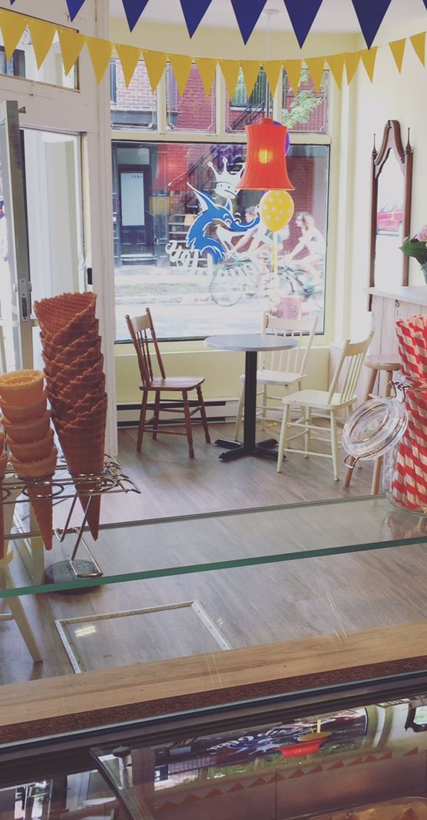 The Blue Wolf Cafe interior